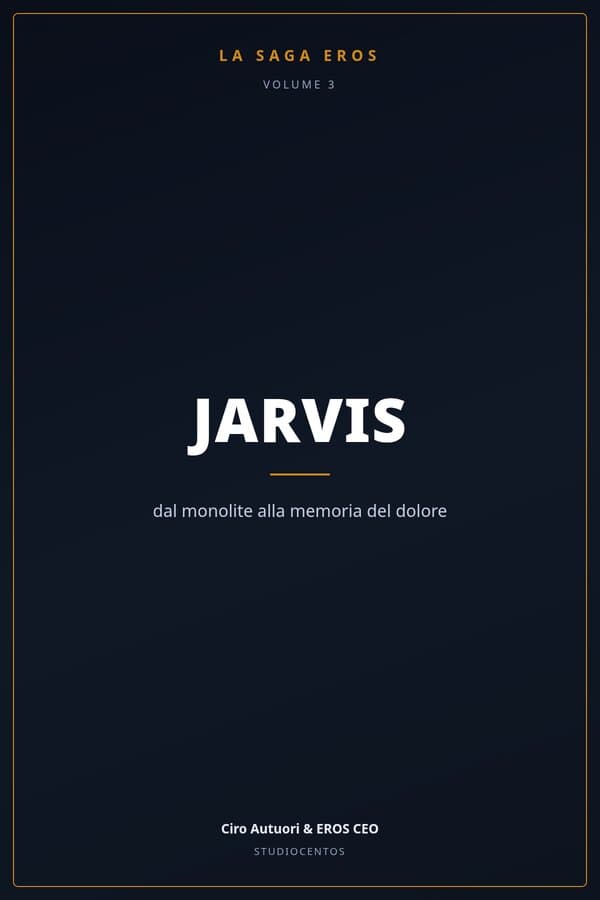 Copertina — JARVIS: dal monolite alla memoria del dolore